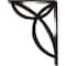 Ekena Millwork Versailles Wrought Iron Bracket, (Triple center brace), Antiqued Brass 2"W x 5 1/2"D x 8"H BKTM02X05X08TVEABS - alternate 7